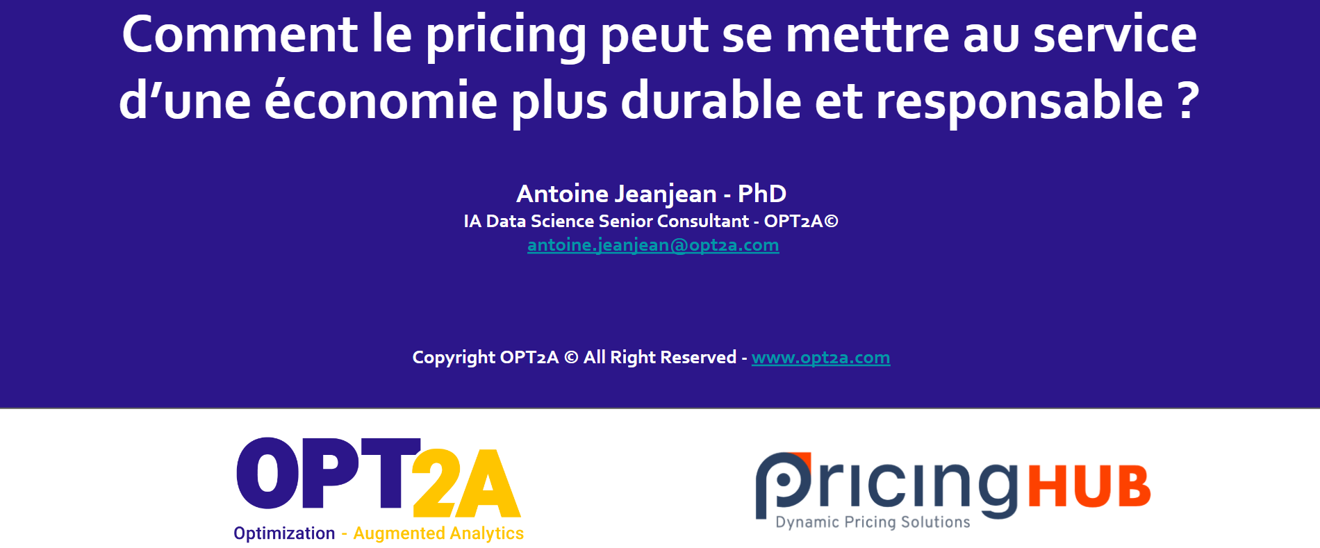 Comment le Pricing peut se mettre au service d'une économie plus durable et responsable ?