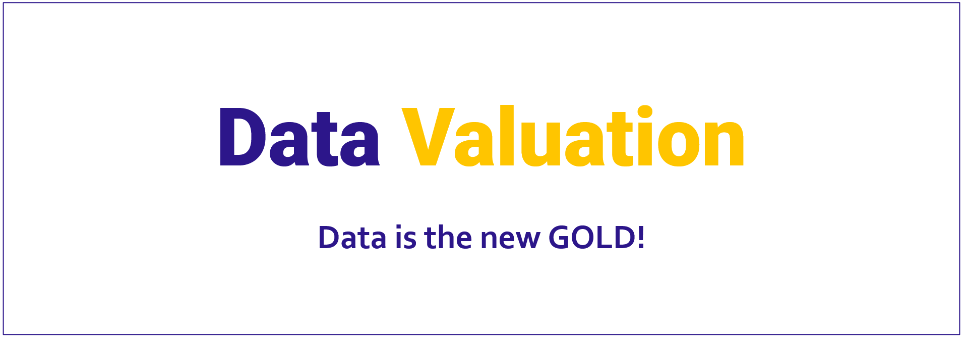 Data valuation
